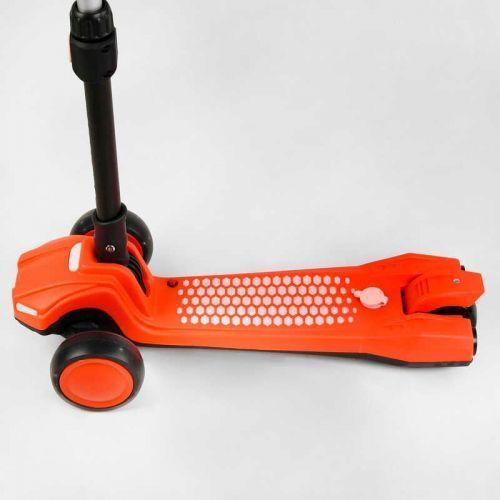 Самокат трехколесный LT-12857 Best Scooter с парогенератором складной руль, ЗВУК МАШИНЫ, ДЫМ, СВЕТ, пластмассовый, колеса PU 120х35мм, в коробке 267982 фото