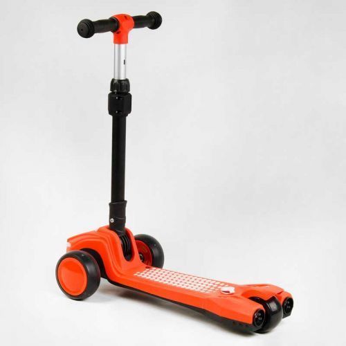 Самокат трехколесный LT-12857 Best Scooter с парогенератором складной руль, ЗВУК МАШИНЫ, ДЫМ, СВЕТ, пластмассовый, колеса PU 120х35мм, в коробке 267982 фото