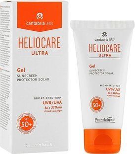 Сонцезахисний гель SPF50+ для нормальної та жирної шкіри HELIOCARE SPF50+ GEL ULTRA CANTABRIA, 50 мл CANT19810а фото