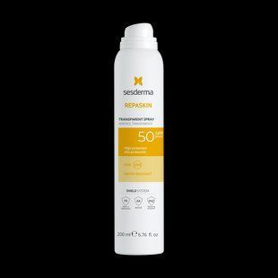 Сесдерма Солнцезащитный прозрачный спрей для тела Sesderma Repaskin Transparent Spray SPF 50, 200 мл 40008203 фото