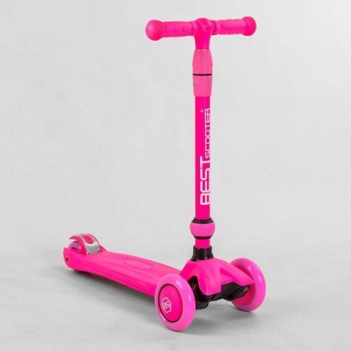 Самокат-велобег 3в1 трехколесный BS-23180 (4) Best Scooter, 3 колеса PU со светом, сидение, амортизаторы, родительская ручка 269165 фото