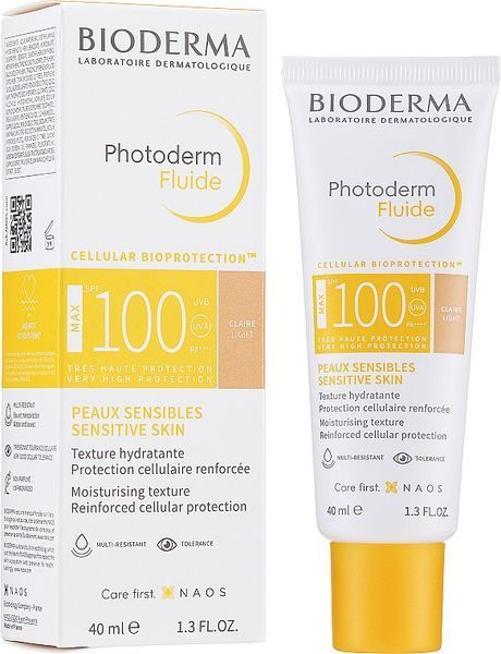 Биодерма Фотодерм Макс Эмульсия светлый тон Bioderma Photoderm Max Fluide SPF 100 Teinte Claire 40 мл 28551D фото