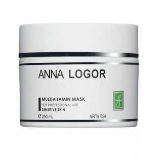 Мультивитаминная гелевая маска для чувствительной кожи Anna Logor Multivitamin Mask 250 мл AL694 фото