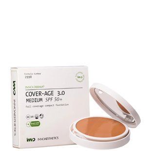 Крем-пудра SPF 50+ та HEVL зі середім тоном EPIGEN COVERAGE 3.0 MEDIUM SPF 50+ Innoaesthetics, 14г EP007 фото