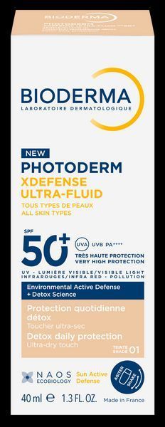 Биодерма Фотодерм XDefense Икс Дефенс тональный ультрафлюид SPF50+ тон 01 40мл 2956624977 фото