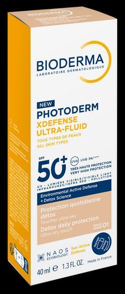 Биодерма Фотодерм XDefense Икс Дефенс тональный ультрафлюид SPF50+ тон 01 40мл 2956624977 фото