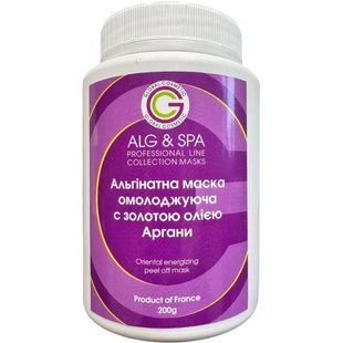 Альгінатна омолоджуюча маска із &ldquo;золотим&rdquo; маслом Аргани Oriental Energizing Peel off Mask ALG & SPA, 25г ALG015-25 фото