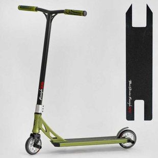 Самокат трюковий "Best Scoote" (HIC-система, ПЕГИ, алюмінієвий диск та дека, колеса PU, d=120 мм, ширина керма 58 см) 266838 фото