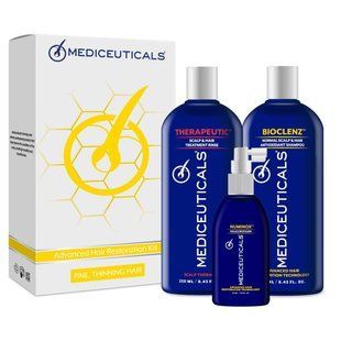 Набір проти випадіння та стоншення волосся у чоловіків Advanced Hair Restoration Kit Mediceuticals, 2х250 мл +125 мл MEDUT51007 фото