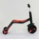 Самокат 3в1 (1) Best Scooter, самокат-велобег-велосипед, КРАСНЫЙ, свет, 8 мелодий, колёса PU, переднее колесо d=20см, задние d=11см 269086 фото 3