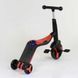 Самокат 3в1 (1) Best Scooter, самокат-велобег-велосипед, КРАСНЫЙ, свет, 8 мелодий, колёса PU, переднее колесо d=20см, задние d=11см 269086 фото 7