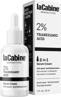 Крем-сыворотка для лица 2-в-1 увлажняющая против пигментных пятен 2% Tranexamic Acid 2 in1 LaCabine, 30 мл 3011692330 фото