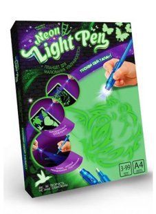 Набор креативного творчества "Neon Light Pen" Кошка (укр) 51219 фото