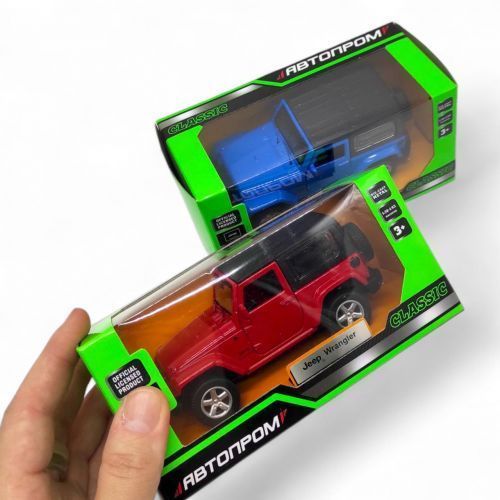 Машинка металева "АВТОПРОМ 1:42 JEEP WRANGLER", (СИНІЙ) 282812 фото