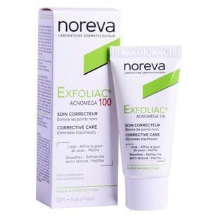 Норева Ексфоліак Акномега 100 крем Noreva Exfoliac Acnomega 100 corrective care 30 мл 242701D фото