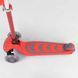Самокат трехколесный 92606 (4) Best Scooter, КРАСНЫЙ, складной алюминиевый руль, 4 колеса PU со светом, d=12 см 269199 фото 3