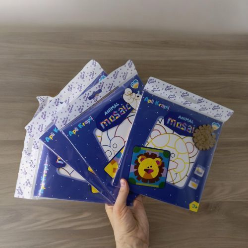 Мозаика детская из фоамирана "Обезьянка", 20х20 см 240690 фото