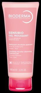 Биодерма Сенсибио очищающий гель для чувствительной кожи Bioderma Sensibio Gel Moussant 100 мл 28726В фото