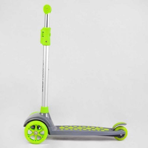 Самокат трехколесный LK-70111 Best Scooter (4) СВЕТ ДЕКИ, КОЛЕС И ДИСКОВ, съёмный руль, передние колёса PU 120х35мм, задние колеса PU 80х30мм 269204 фото
