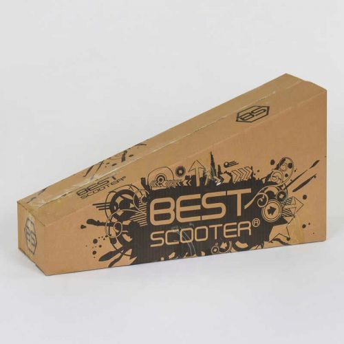 Самокат "Best Scooter" пластмассовый, 4 колеса PU, СВЕТ, трубка руля алюминиевая, d=12 см, в коробке 269206 фото