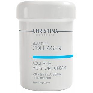 Увлажняющий крем для нормальной кожи Christina Elastin Collagen Azulene Moisture Cream with Vitamins 250 мл CHR103 фото