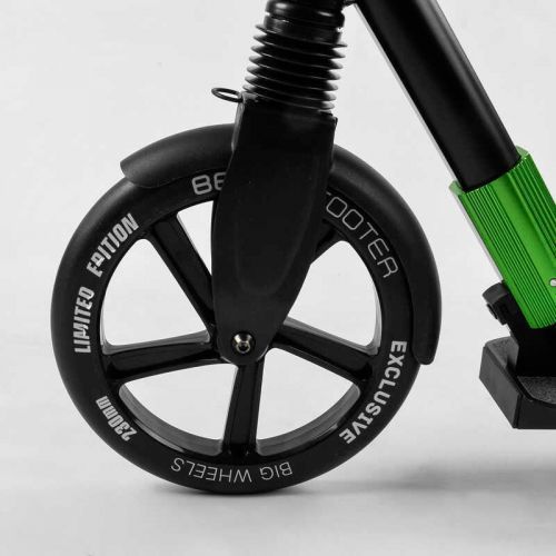 Самокат алюмінієвий Best Scooter (колеса PU, d переднього колеса - 230мм, d заднього колеса - 215 мм, 1 амортизатор передній) 266892 фото