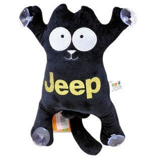 Мʼяка іграшка "Кіт Саймон: JEEP" на присосках 287228 фото