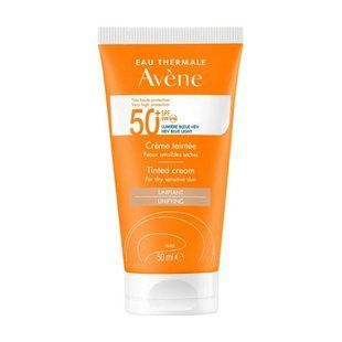 Авен Крем солнцезащитный тональный SPF 50+ для сухой чувствительной кожи Avene Tinted Cream for dry sensitive 3282770149524 фото