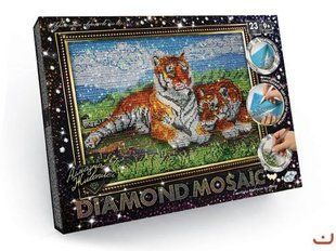 Алмазна живопис "DIAMOND MOSAIC", "Тигри" 38671 фото
