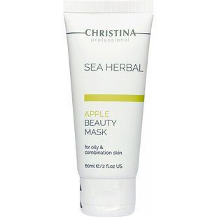 Яблочная маска для жирной и комбинированной кожи Christina Sea Herbal Beauty Mask Green Apple 60 мл CHR058 фото